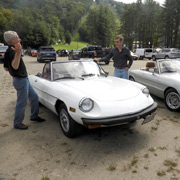 More shots of our cars as we stopped at the Berkshire East ski area