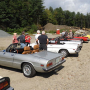 More shots of our cars as we stopped at the Berkshire East ski area