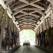 Encountering the second covered bridge