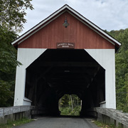 The third covered bridge that we motored through