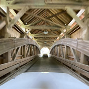 The third covered bridge that we motored through