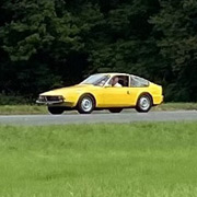 Stefan and Sanchu motoring along in their terrific Junior Zagato