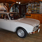 Our Alfas idling through the innards of the Winery