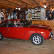 Our Alfas idling through the innards of the Winery
